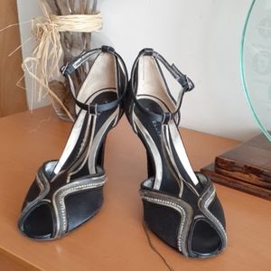 Fratelli Rossetti Satin Peeptoe Pumps Heels 38